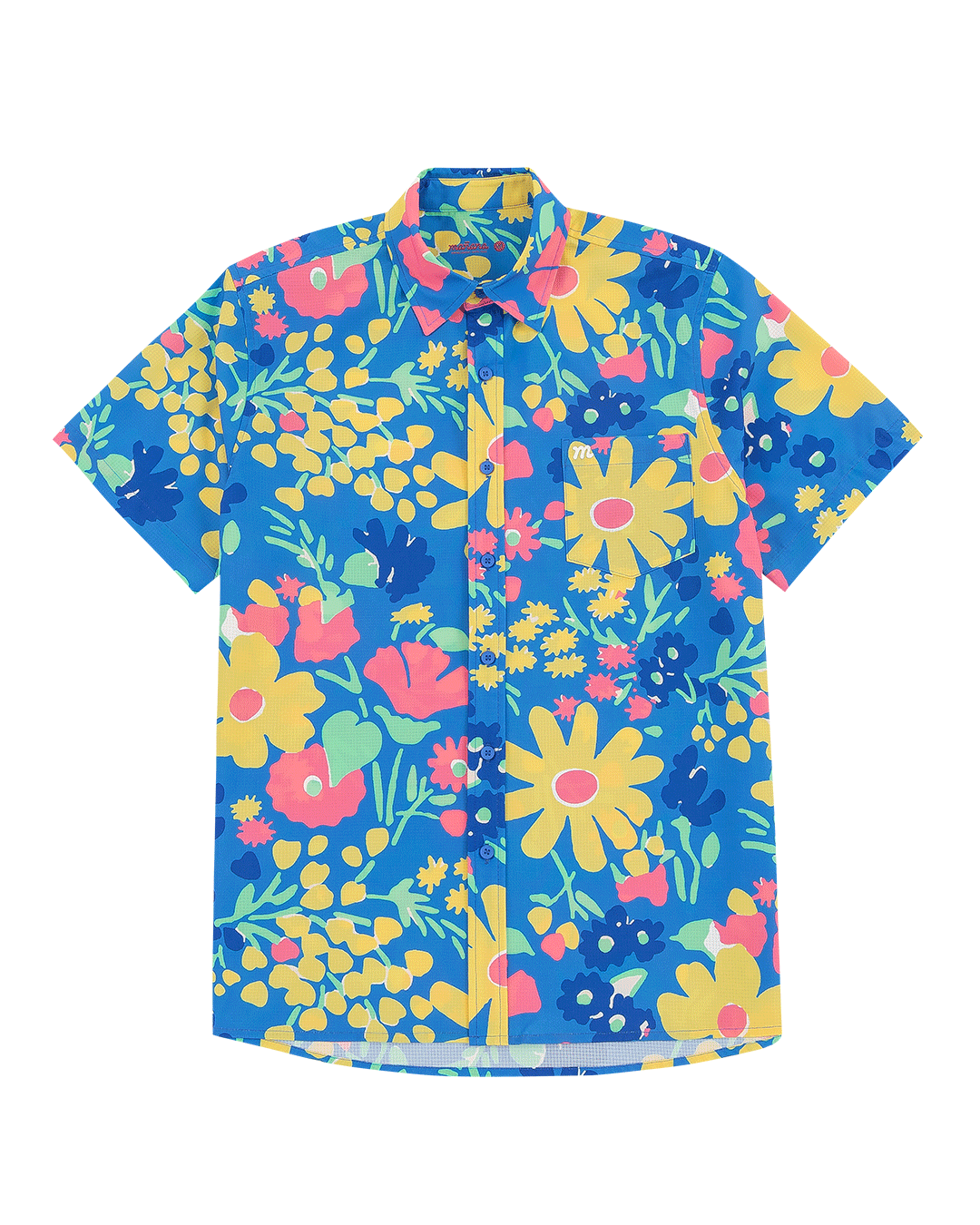 Breeze Button Up - Blue Floral