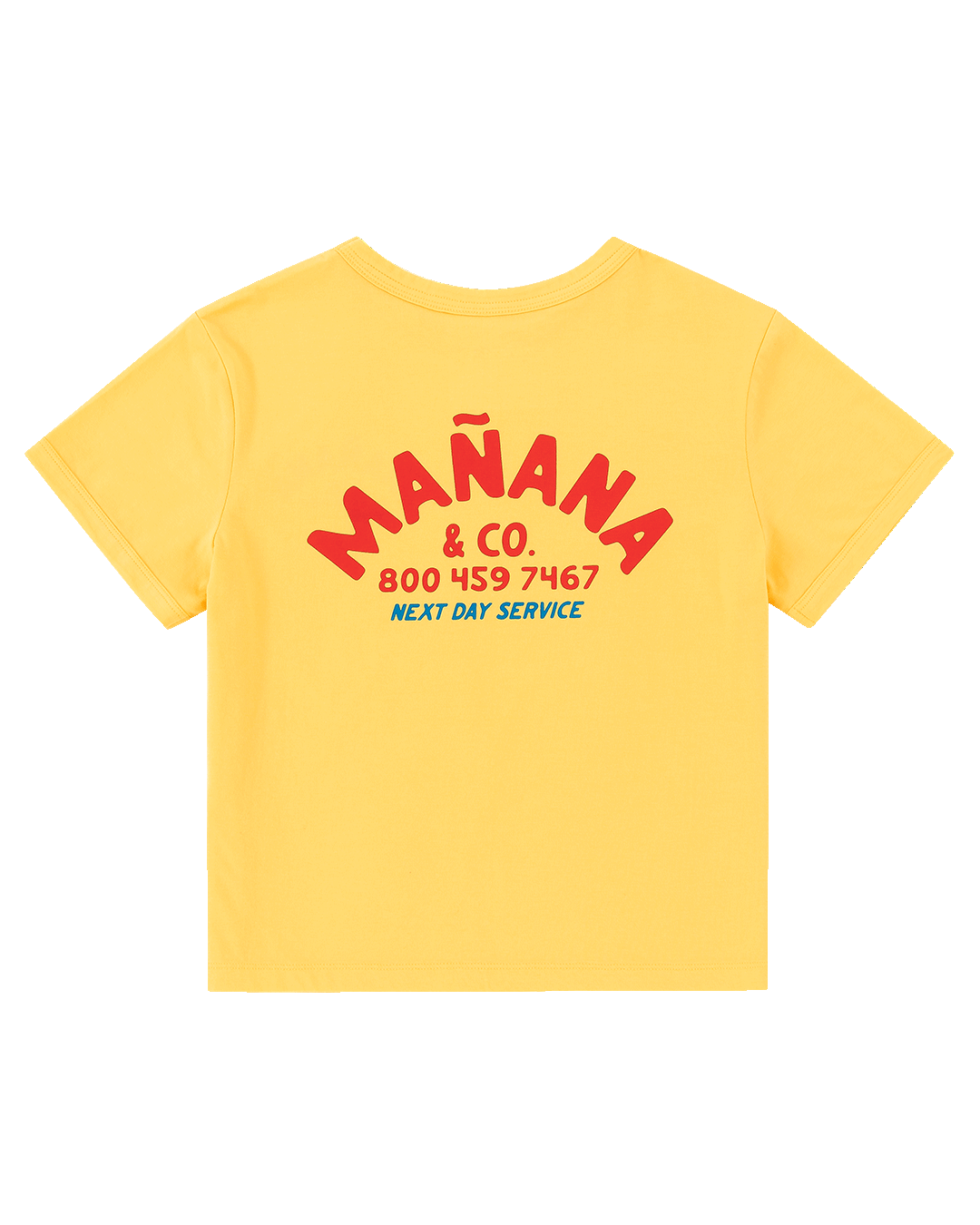 Cropped Shop Tee - Washed Yellow