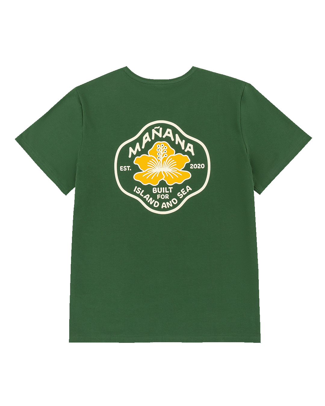 Hibiscus Badge Tee - Green