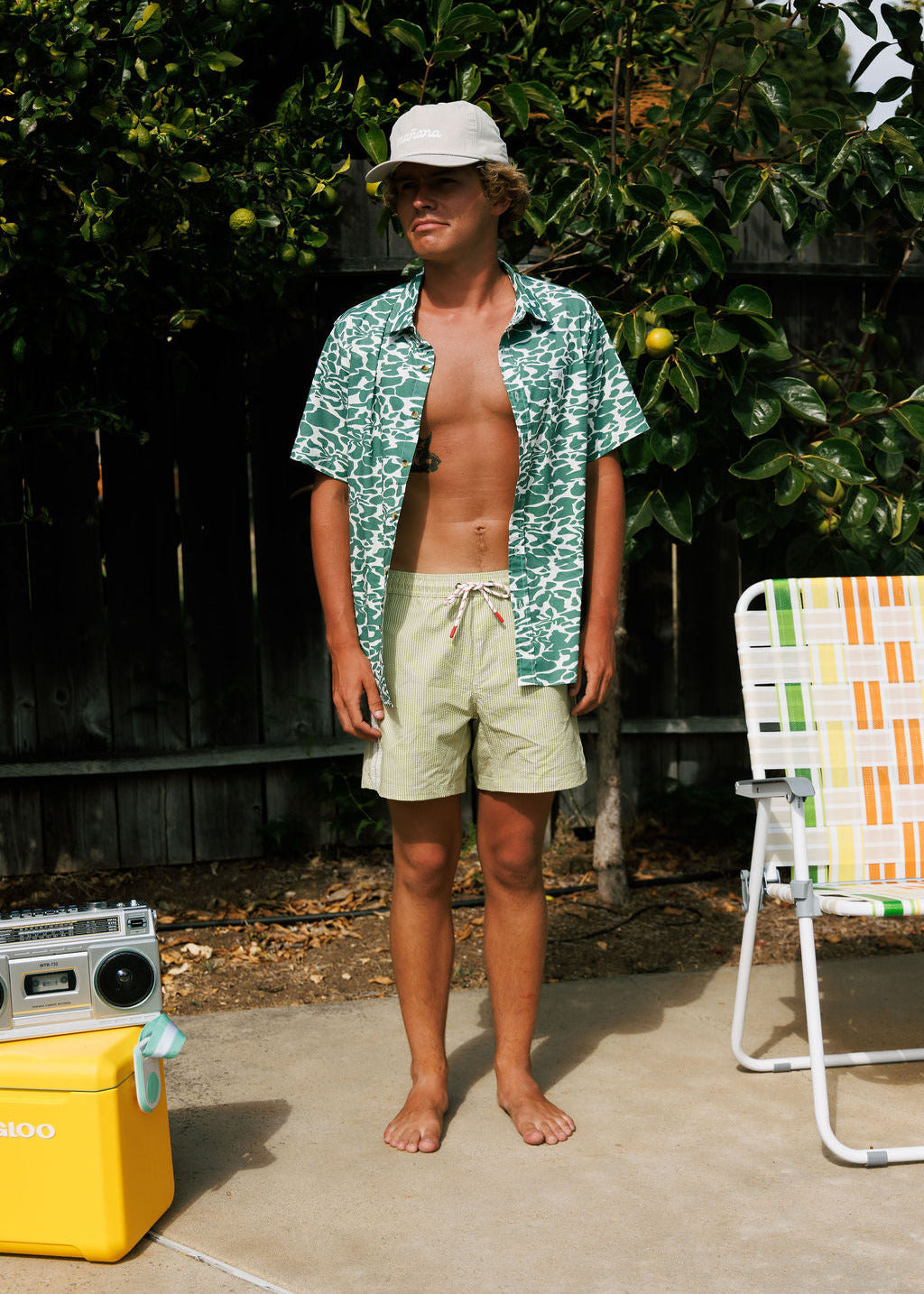 Seersucker Shorts - Green