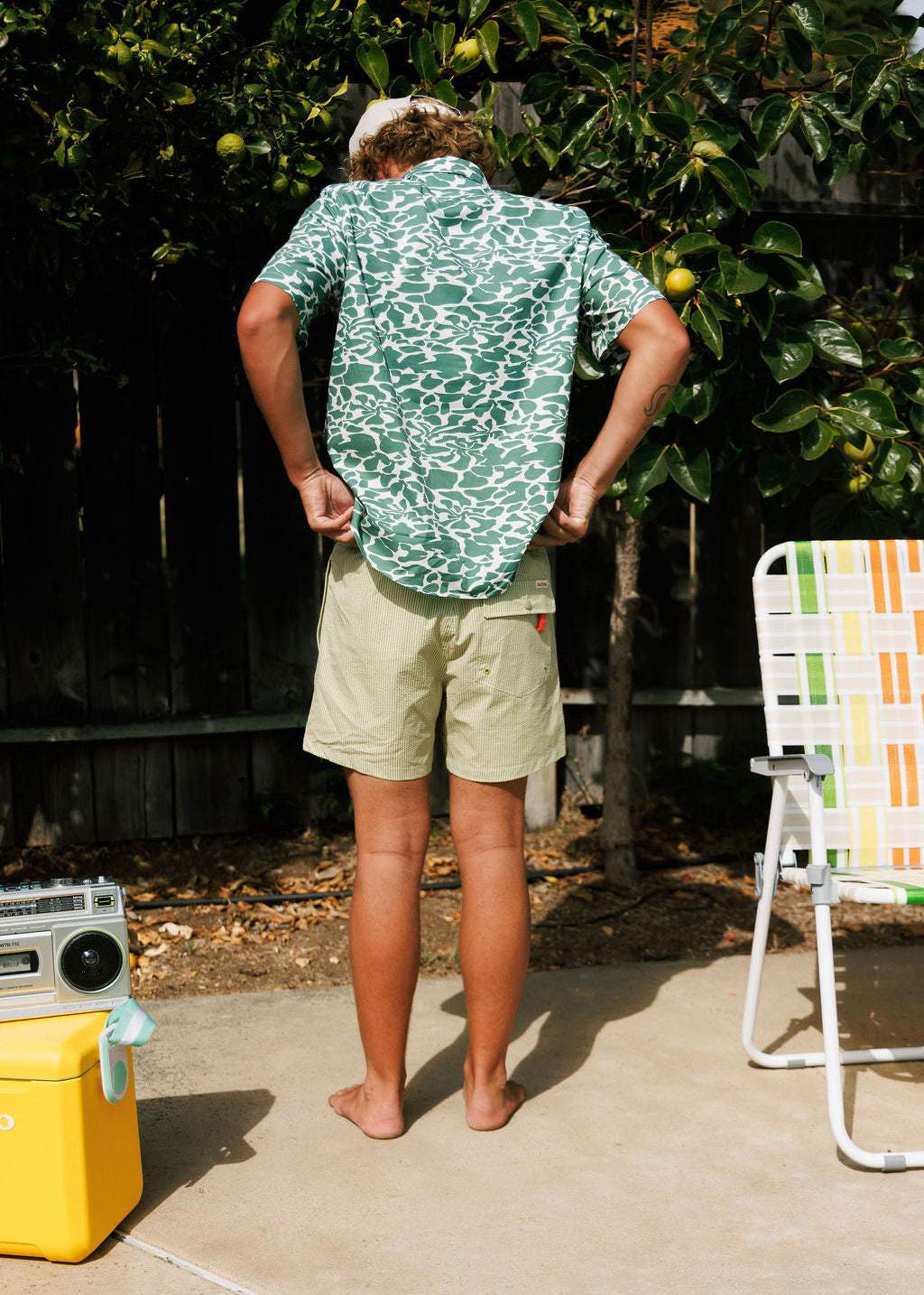 Seersucker Shorts - Green