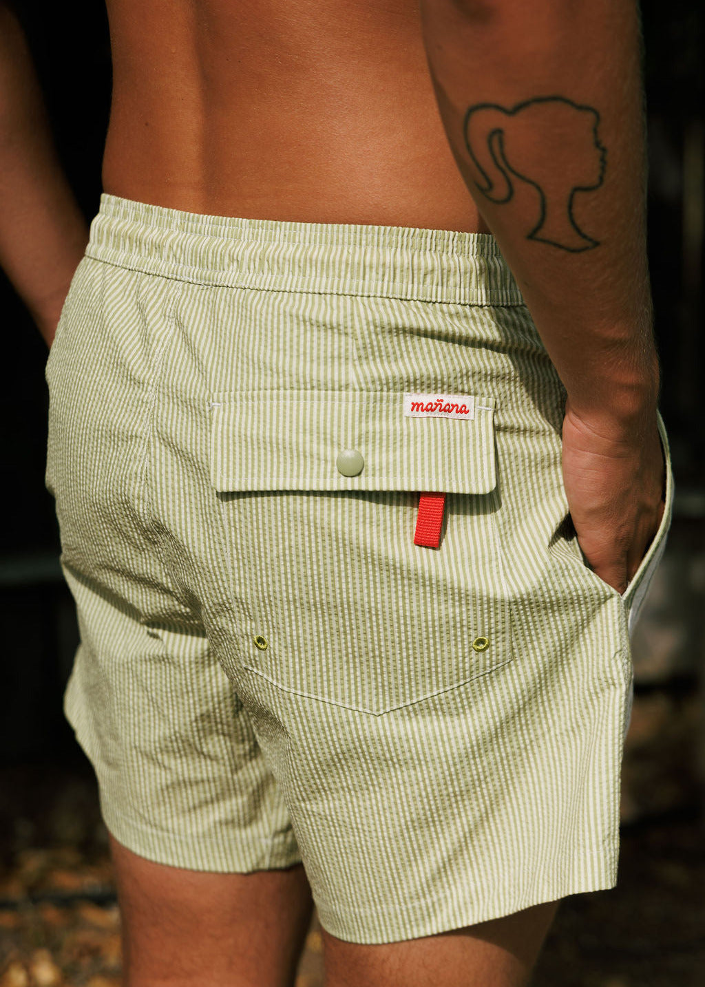 Seersucker Shorts - Green