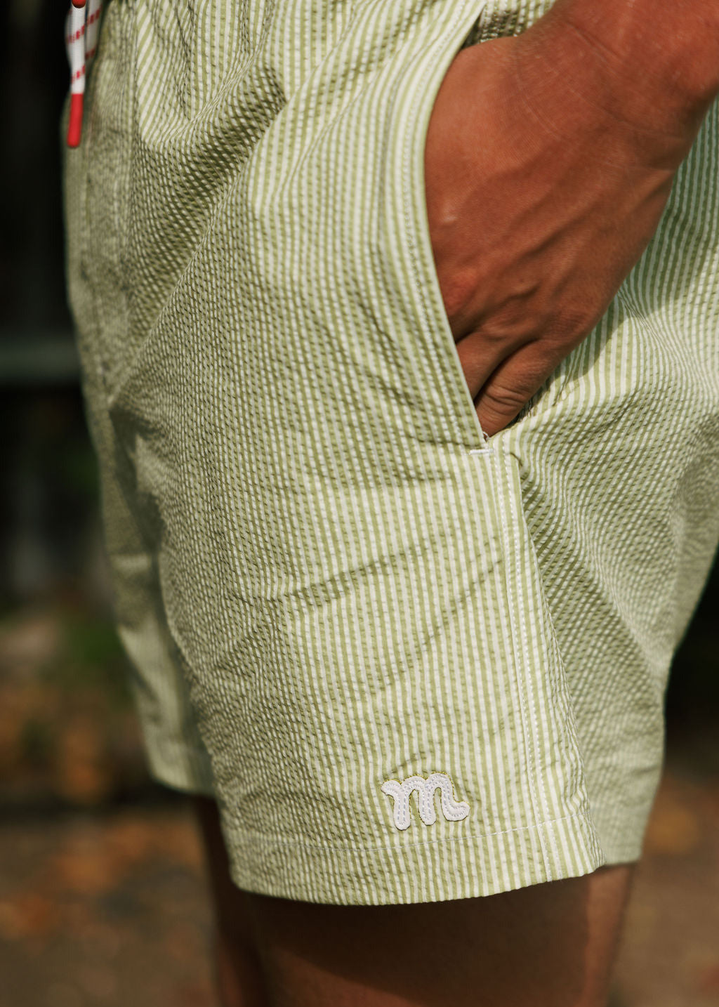 Seersucker Shorts - Green