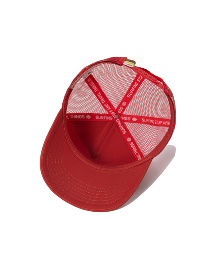 Beacon Mesh Trucker - Red