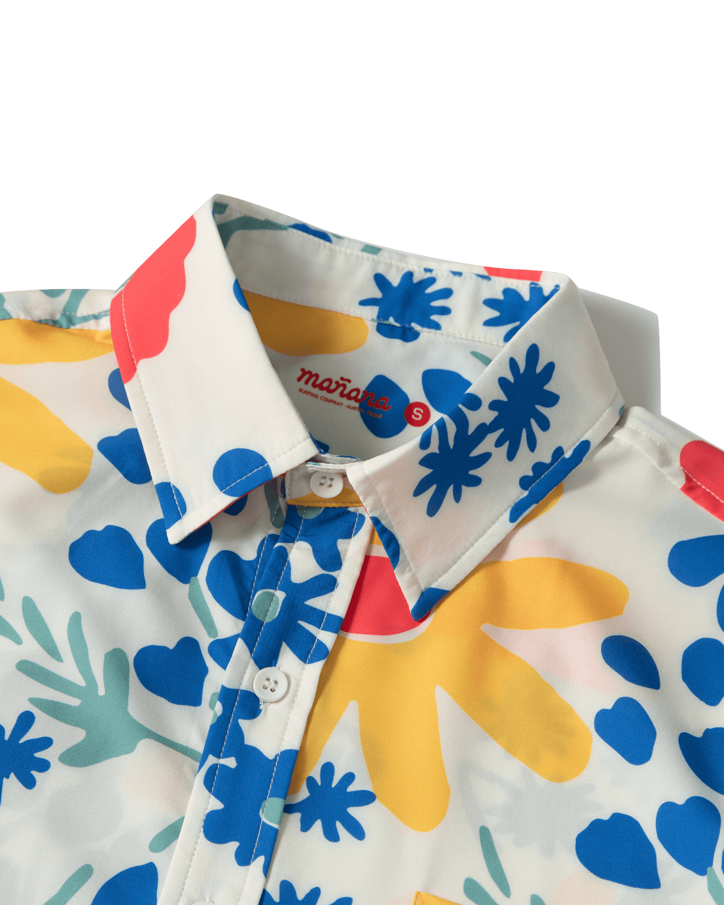 Manana x Ski Shores - Bright Floral Breeze Button Up