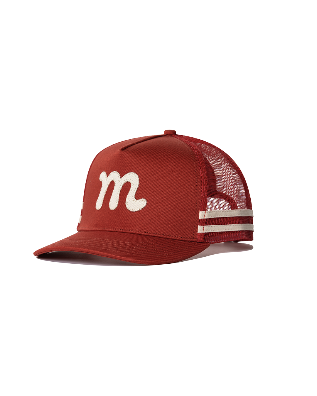 Mesh Back "M" Trucker - Red