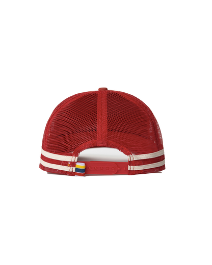 Mesh Back "M" Trucker - Red