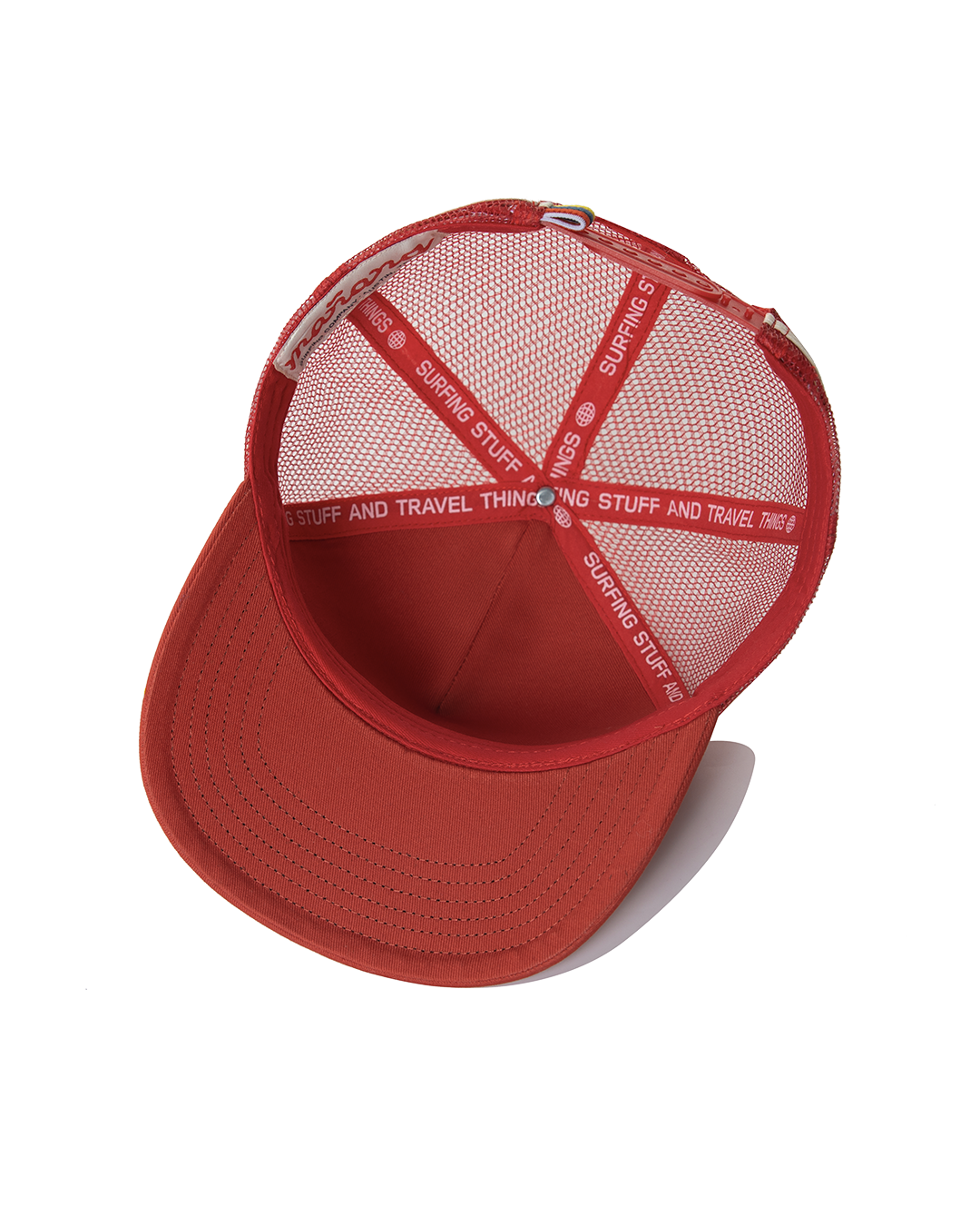 Mesh Back "M" Trucker - Red