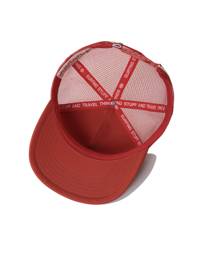 Mesh Back "M" Trucker - Red