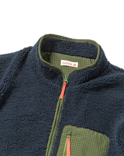 Sherpa Fleece - Navy