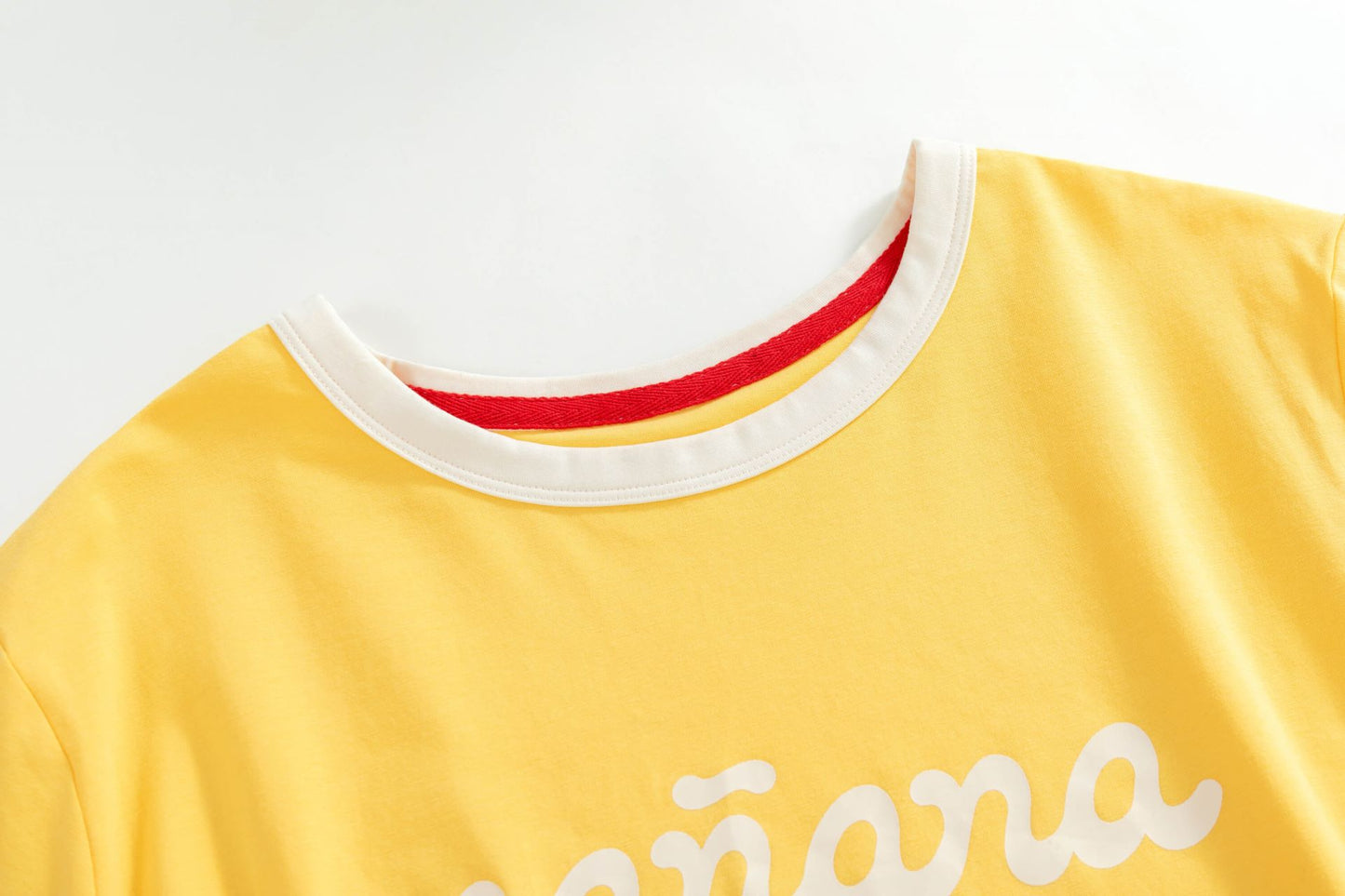 Cropped Logo Ringer - Yellow