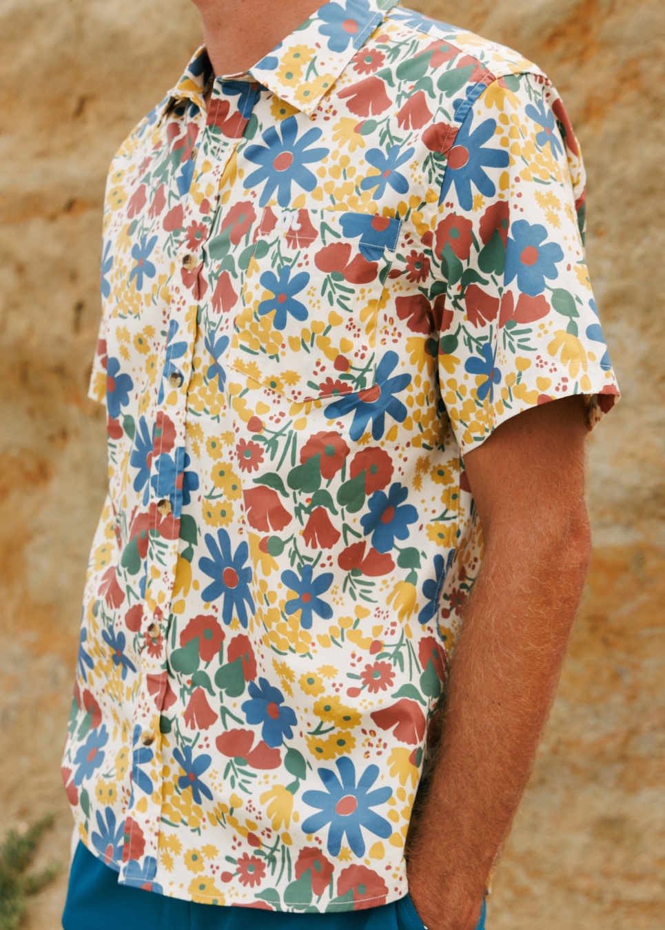 Breeze Button Up - Multi Floral