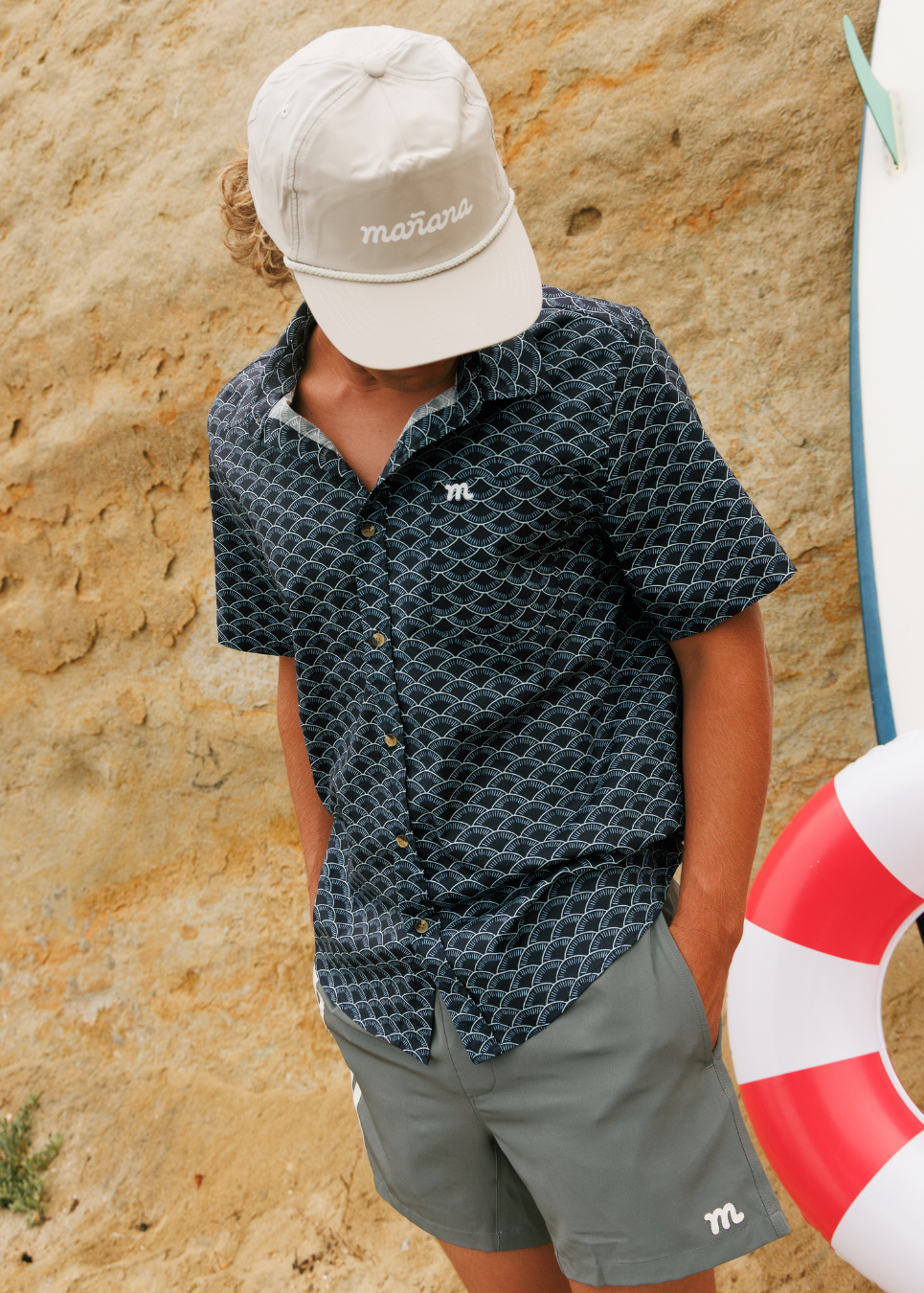 Breeze Button Up - Ocean Shell