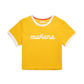 Cropped Logo Ringer - Yellow