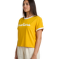 Cropped Logo Ringer - Yellow