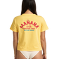 Cropped Shop Tee - Washed Yellow