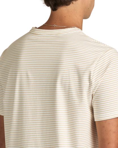 Striped Tee - White/Yellow