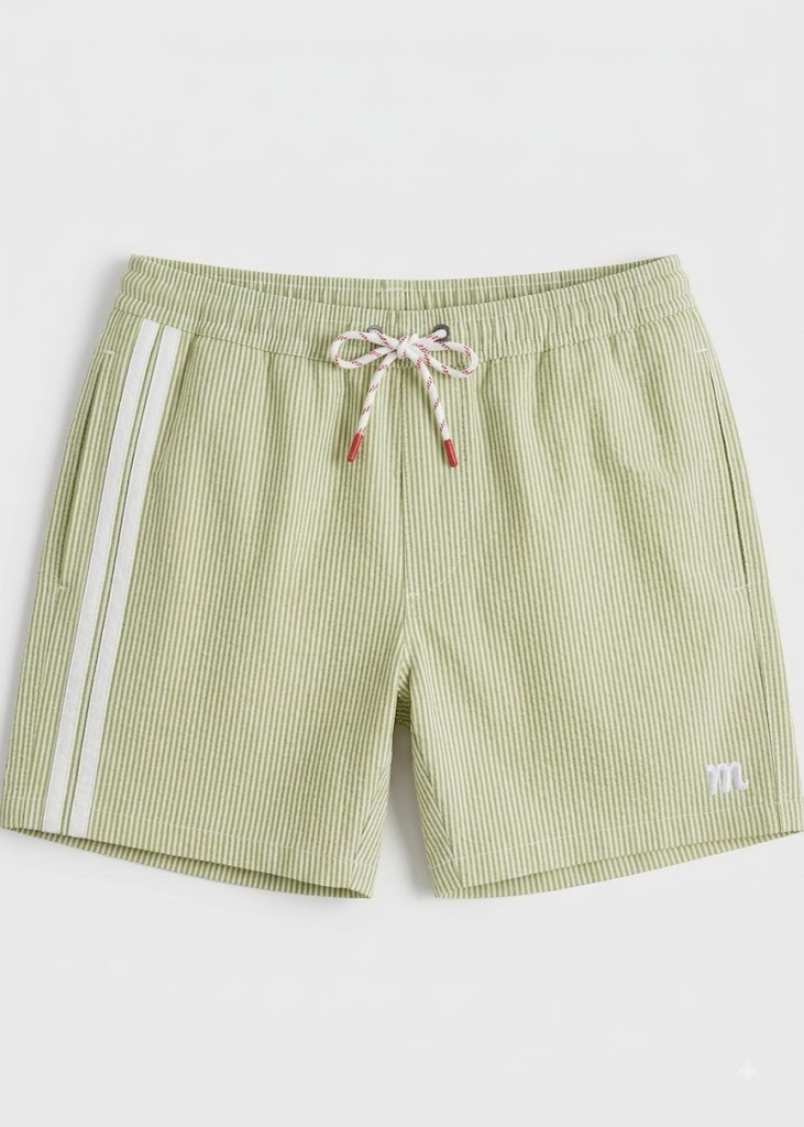 Seersucker Shorts - Green