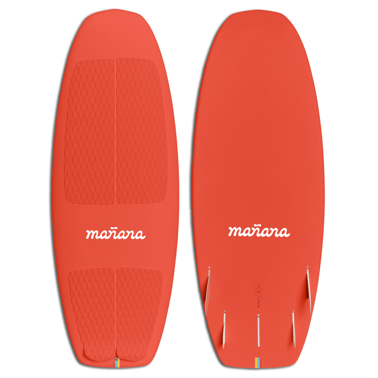 Red Terry Surfboard with Manana branding