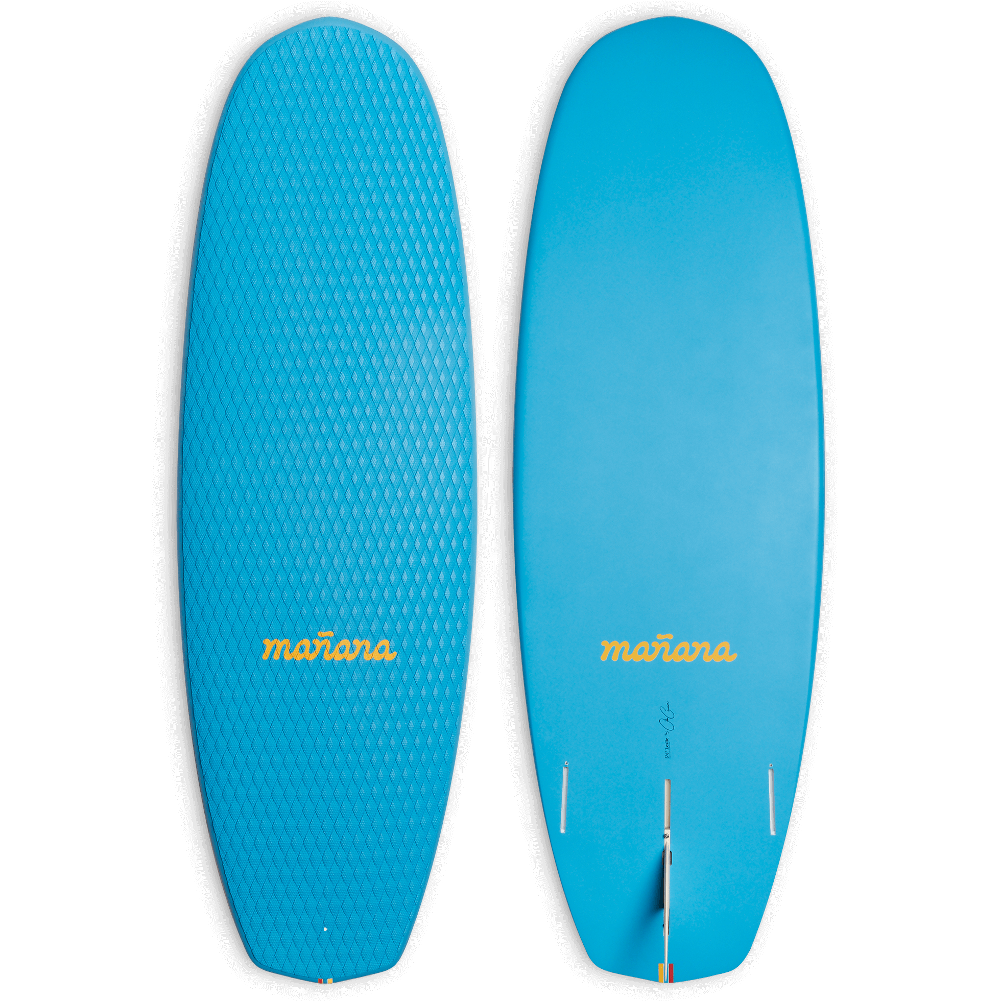 Leslie with Manana branding - Ocean Blue