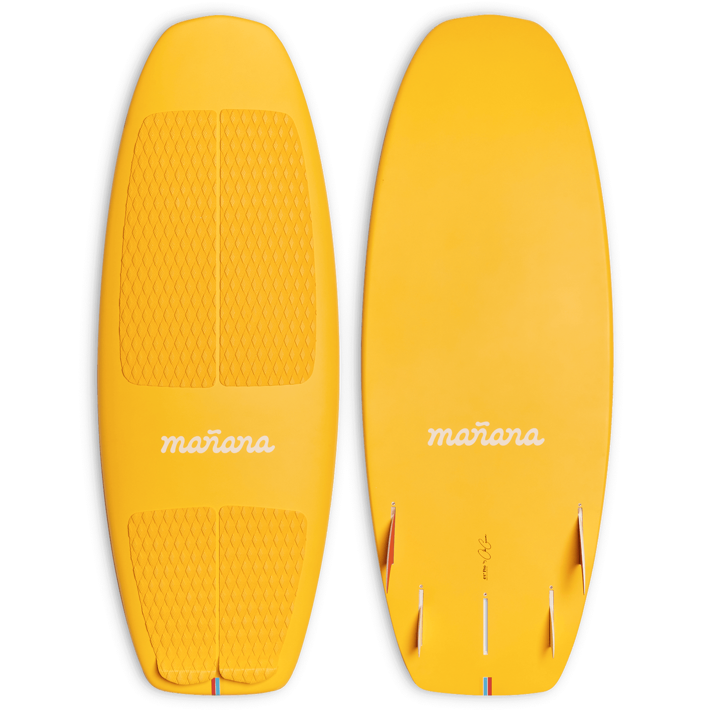 Yellow Terry Surfboard with Manana branding